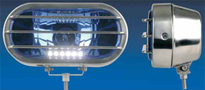 Edelstahlscheinwerfer mit LED 24V